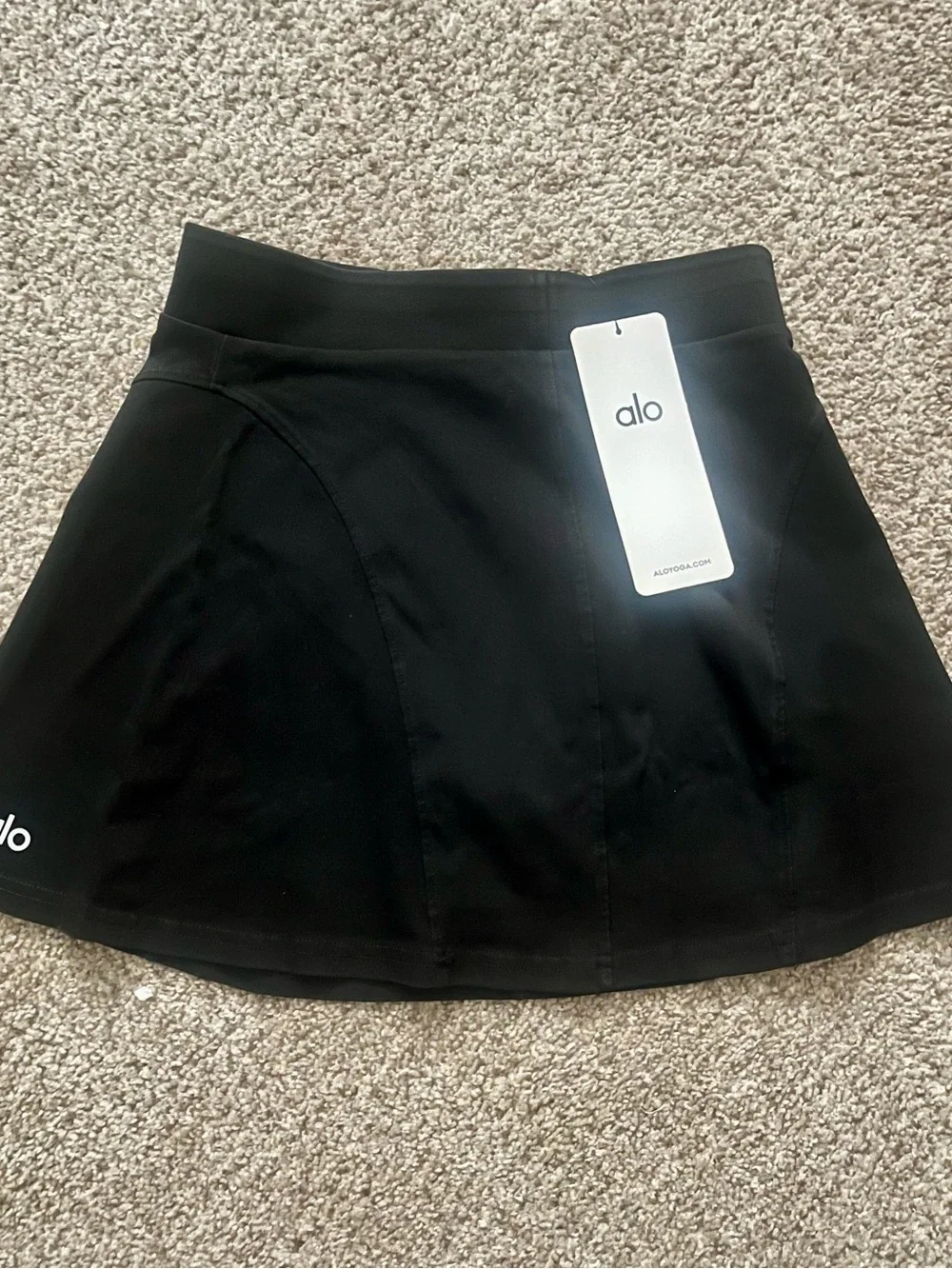 ALO Yoga Navy High-Low Skirt